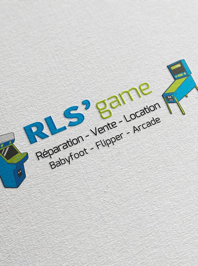 Conception d'un logo et d'une carte de visite pour RLS'game