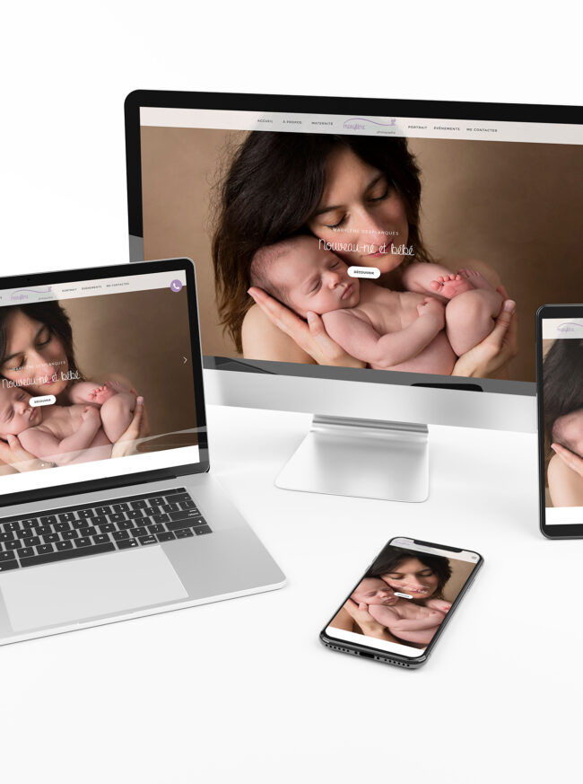 Création d'un site internet pour une photographe : un site responsive