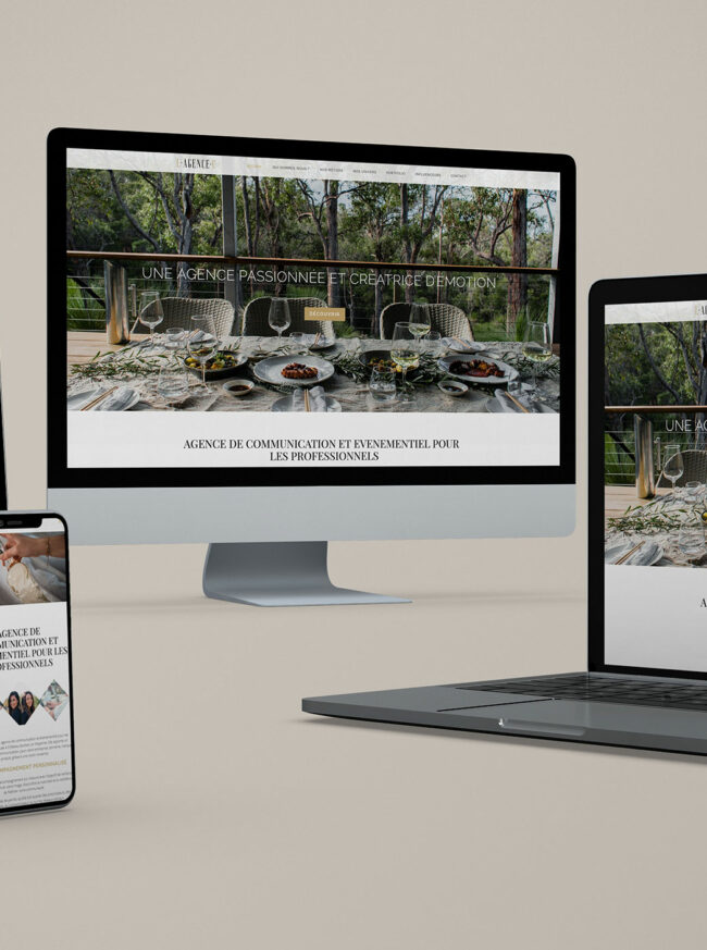 Réalisation d'un site vitrine pour une agence de communication : site responsive