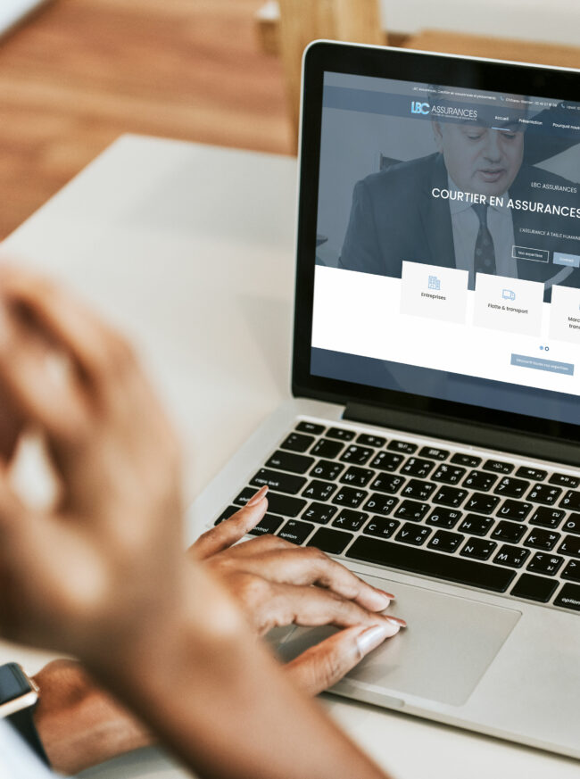 Création d'un site web pour des courtiers en assurances - Graphiste Angers