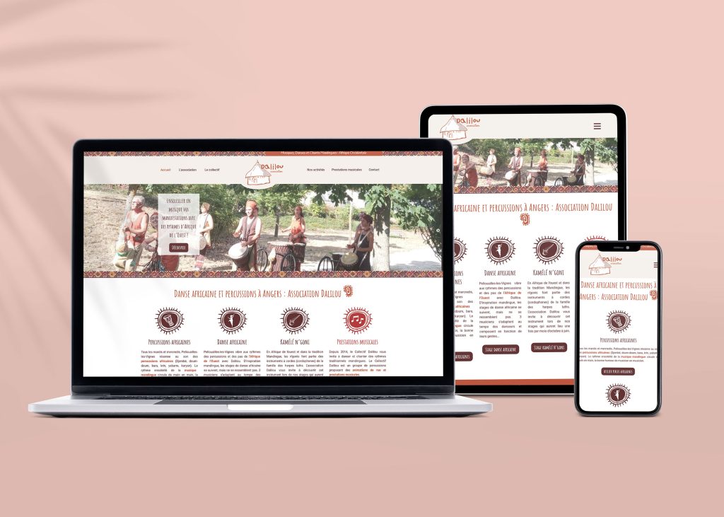 Création d'un site vitrine pour l'association Dalilou
