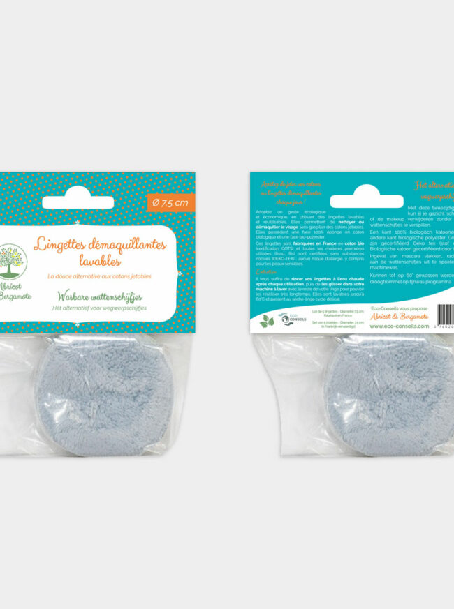 Conception de packagings pour des lingettes démaquillantes lavables