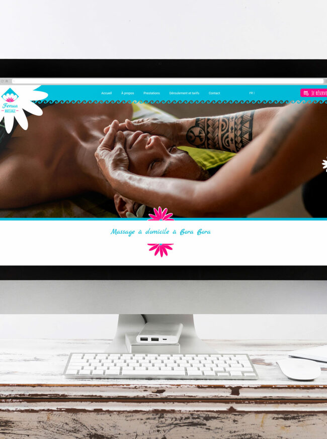 Un site internet sur-mesure pour une entreprise proposant des massages à domicile