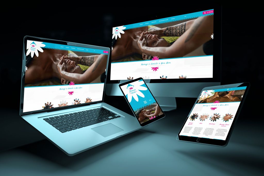 Webdesign : création d'un site internet pour des massage bien-être