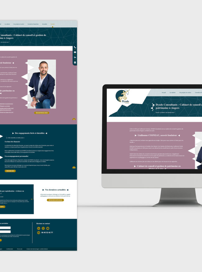 Un site internet sur-mesure pour un conseiller en gestion de patrimoine à Angers